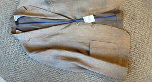 NEW HAGEN men's textured blazer in khaki